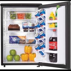 Danby DAR026A1BDD-6 2.6 Cu.Ft Mini Fridge, Compact Refrigerator For Bedroom, Office, Bar