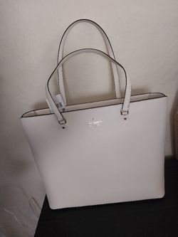 Kate Spade White Tote Purse Bag. New With Tag