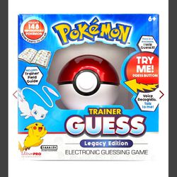 Pokemon Trainer Guess Legacy's Edition Toy, I Will Guess It! Electronic Voice Recognition Guessing Brain Game Pokemon Go Digital Travel Board Games To