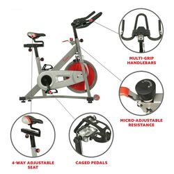 Sunny Health & Fitness Pro I1 Indoor Cycling Bike with Device Mount and Advanced Display - SF-B1995