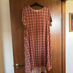LuLaRoe Asymmetrical Short Sleeve Maxi Dress 3XL