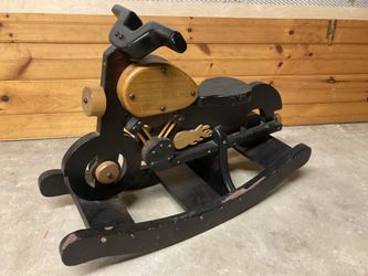 Vintage wooden Toddler Rocking Horse