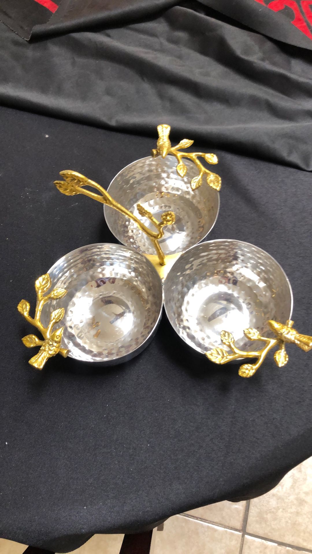 Bowl Snacks Silver And Gold