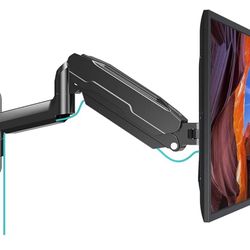 MOUNT PRO Single Monitor Wall Mount for 13 to 32 Inch Computer Screens, Gas Spring Monitor Arm Holds