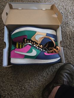 Nike Air Force 1/1 'Black Multi-Color' DB2576-001.