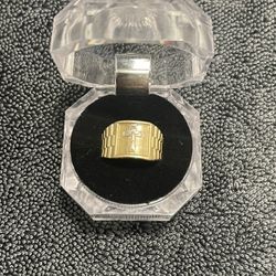 14K Solid Gold Cross Ring 