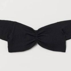 Brand New Black Off-the-shoulder Bikini Top Size Medium 