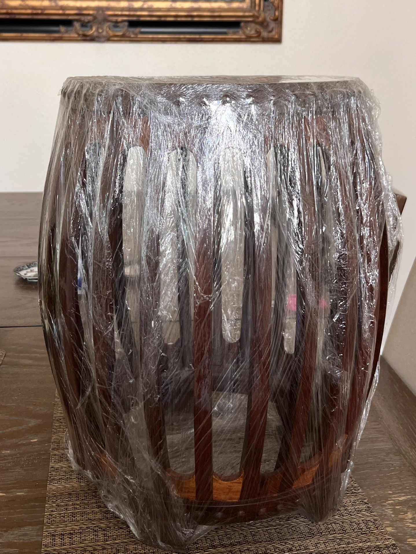 Beautiful Asian Antique lacquer Stool