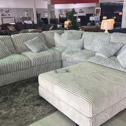 OM• $38 Initial • Brand New Stupendous 3 Piece Sectional 