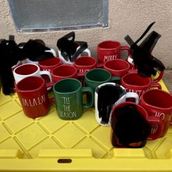 Rae Dunn Christmas Mugs 
