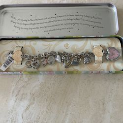Brighton Charm Bracelet Watch, Silver