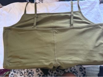 Old navy active workout romper/ jumpsuit, olive green, full length, size xxl