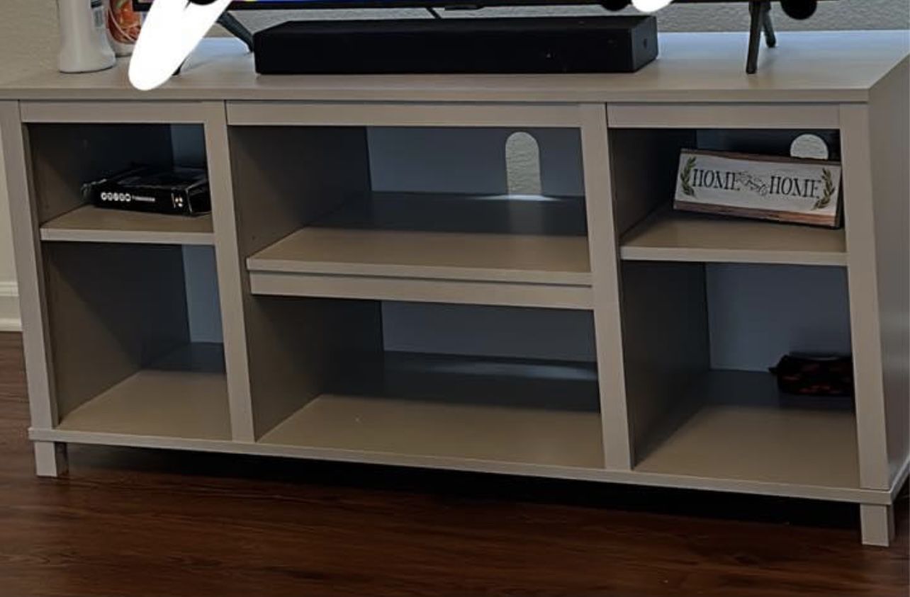 Gray Wooden Tv Stand 