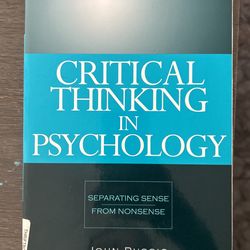 Critical Thinking In Psychology