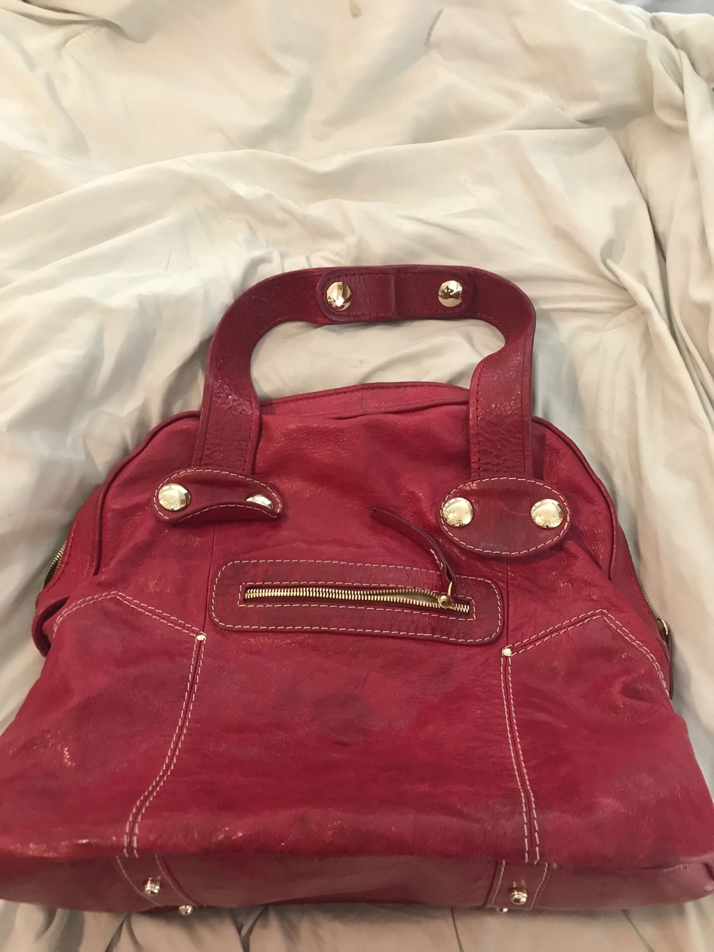 Gusto P!nk Leather handbag