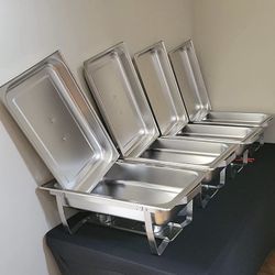 4 X Chafing Dish Set, 10 Quart