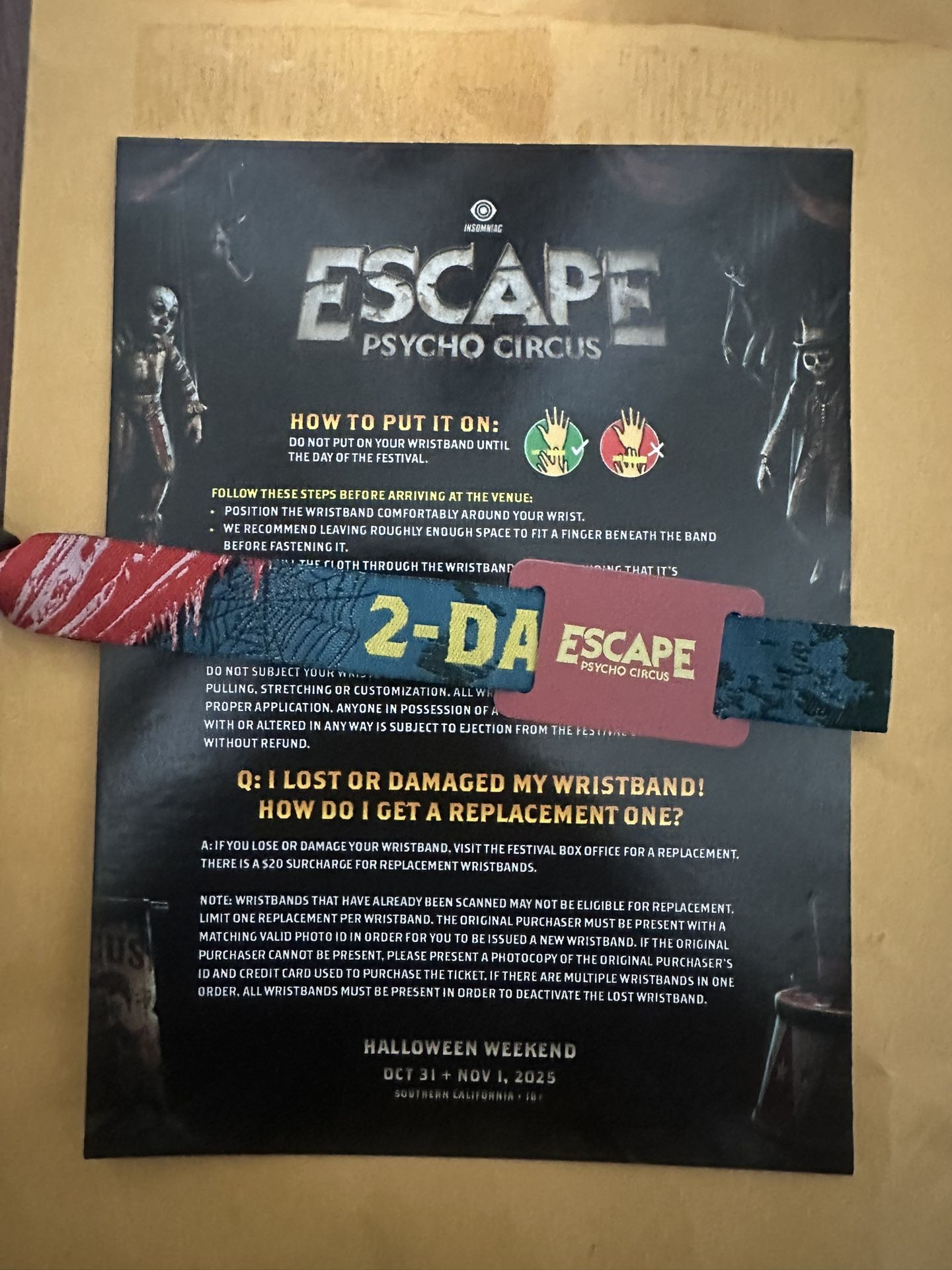 Escape 2 Day Ticket 