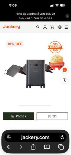 Jackery solar generator with panels