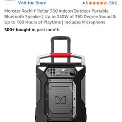 Monster Rocking’ Roller Portable Wireless Speaker