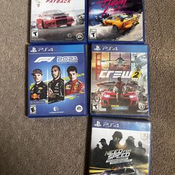 PS4 Lot: Need For Speed, F1 2021, Need For Speed Payback, Crew 2, Nfs Heat