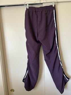 Purple sweat pants 100% polyester