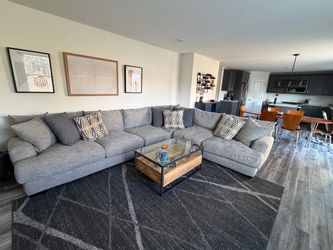 Large Grey 4 Piece Sectional