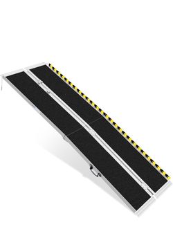 Folding Aluminum Wheelchair Ramp 8 foot (600 pound capacity)