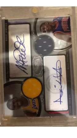 Magic Johnson Isaiah Thomas auto