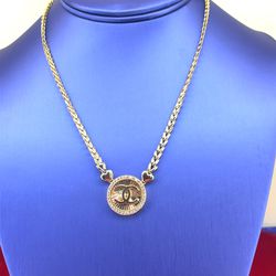 14KT Yellow Gold CZ Necklace 16” 9.60g 166352/12