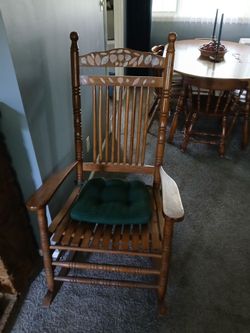 Wooden rocking chair