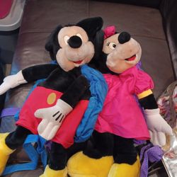 Minnie and Mickey Children Backpacks