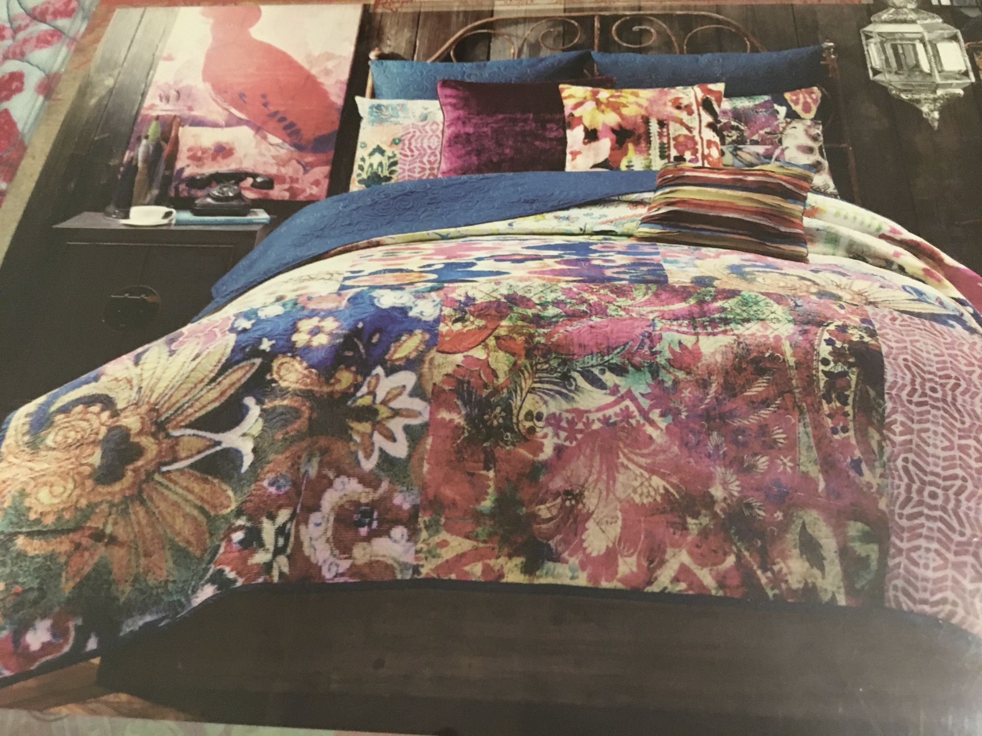 Tracy Porter Poetic Wanderlust Leandre Boho Twin / Twin XL Quilt & Coordinating Pillow Hard To Find