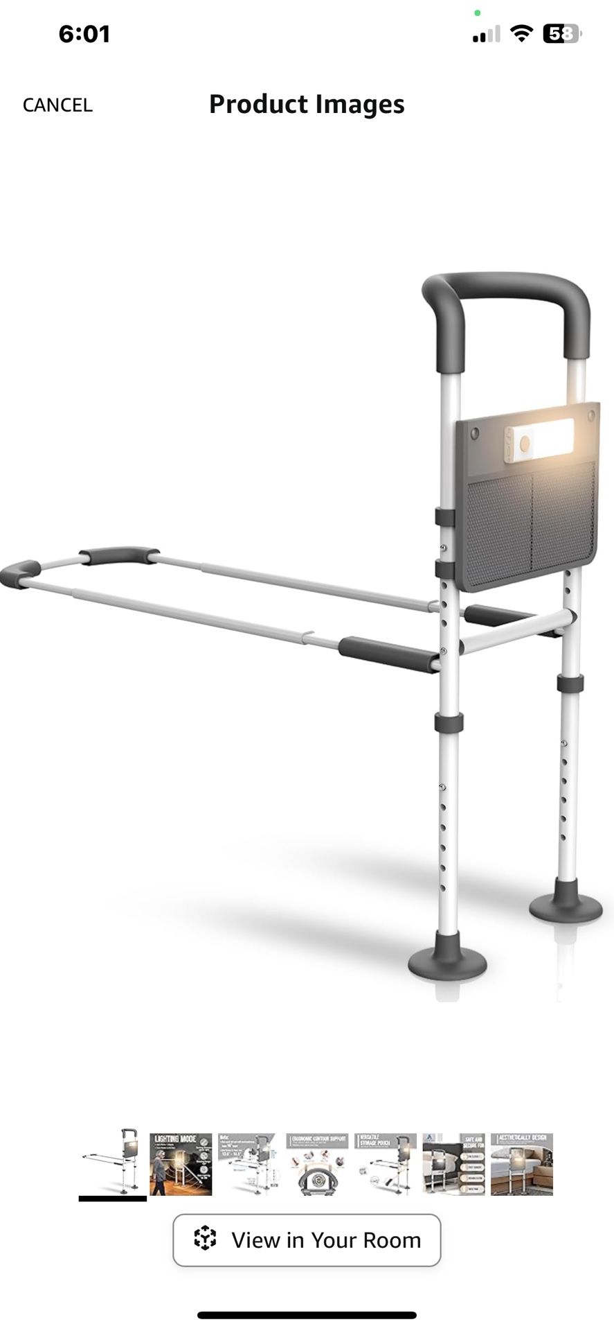 New Bed Assist Rail With Light