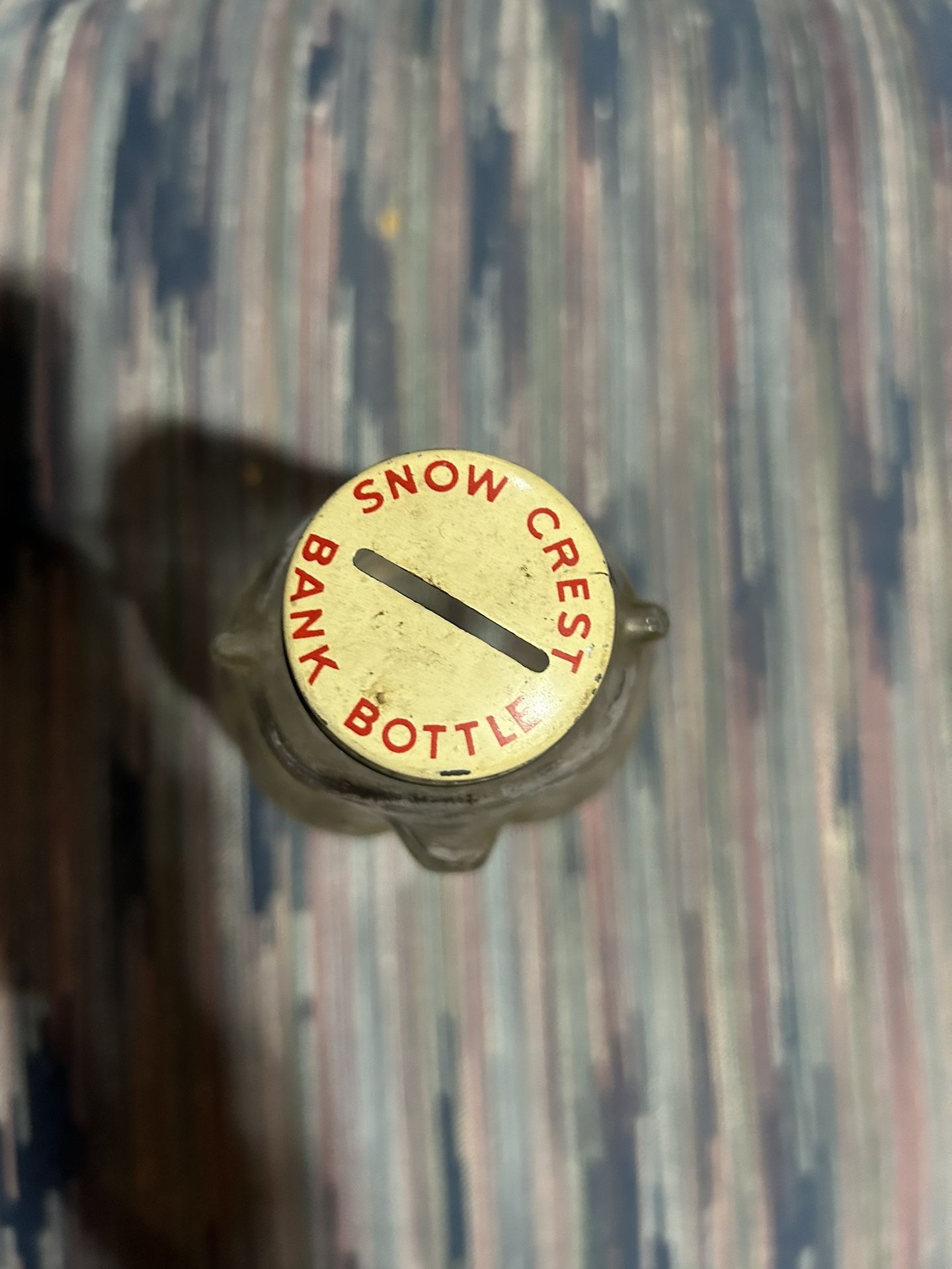 Antique Snow Crest Bank Bottle