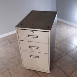 Old Metal Filing Cabinet 