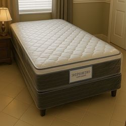 Twin Size Mattress 14” Inches Thick Pillow Top New From Factory  Excellent Comfort Also Available: Full, Queen And King Same Day Delivery 