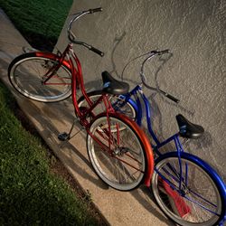 Concord Beach Cruiser Bikes   $200 For Both Of Them 
