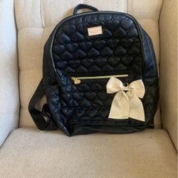 Betsy Johnson Black Backpack
