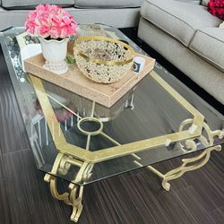 Shabby Chic mirror /gold  Coffee Table 