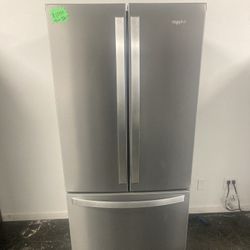 Whirlpool 19.5 Cu Stainless Refrigerator 🥶🥶🥶🥶