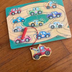 Melissa & Doug Wooden Tow Truck Game 