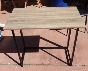 Folding Desk Natural and Black 32" wide