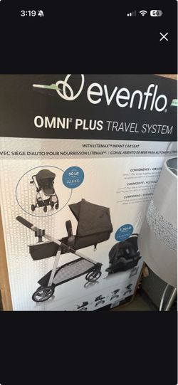 Evenflo Omni Plus Travel System with LiteMax Infant Car Seat