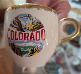 State Souvenir mini porcelain cups