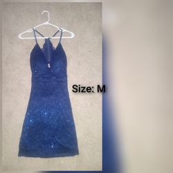 Blue Sequin Dress