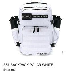 Wolf Pack BackPack Polar White