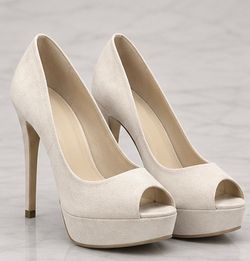 Peep-Toe Platform Stiletto Pumps Size 10
