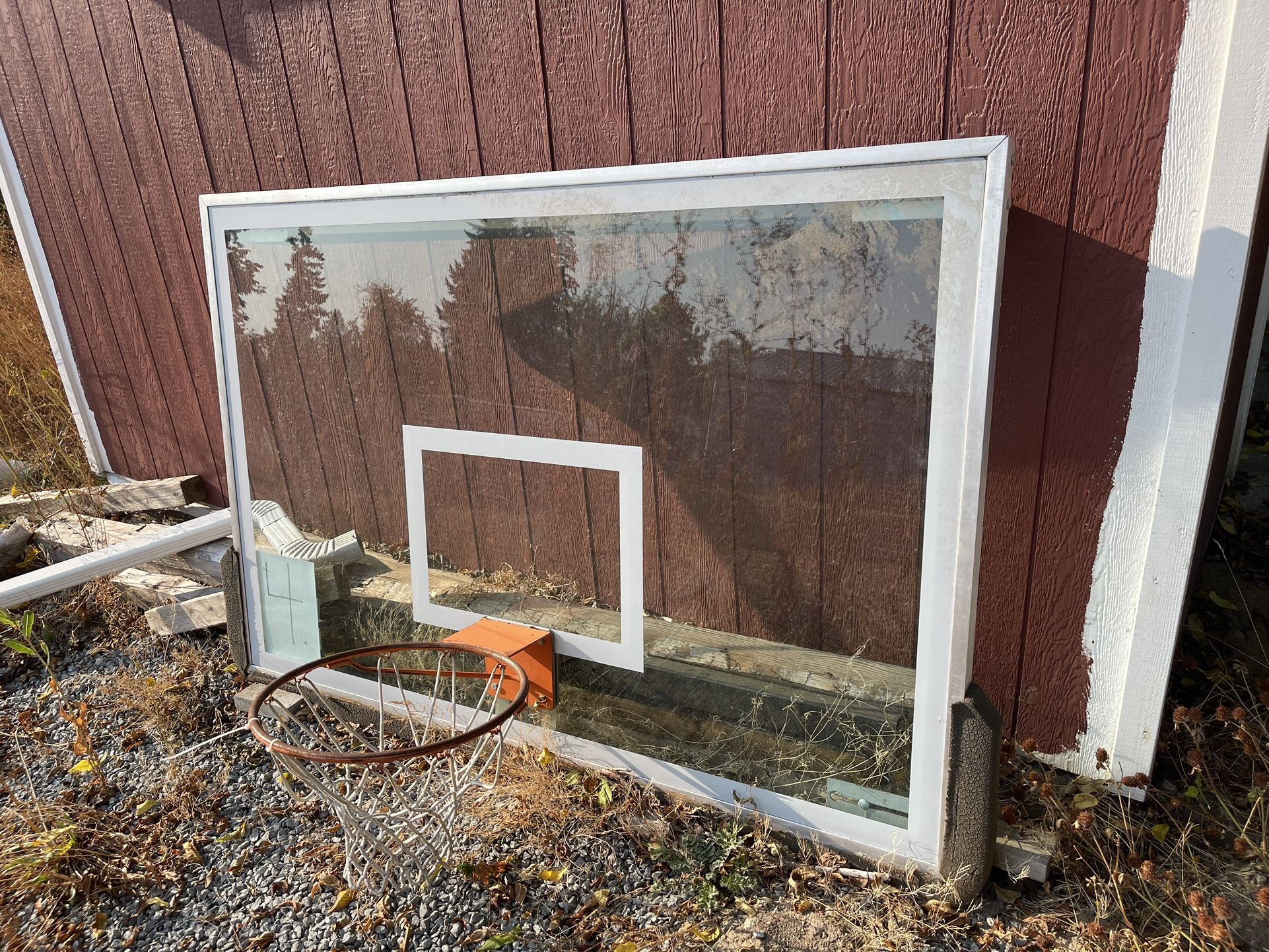 Glass Basketball Hoop 