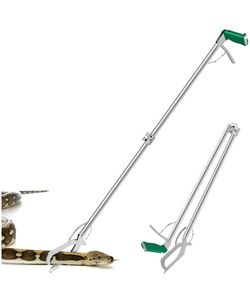 60" snake tongs collapsible grabber, professional reptile snake catcher