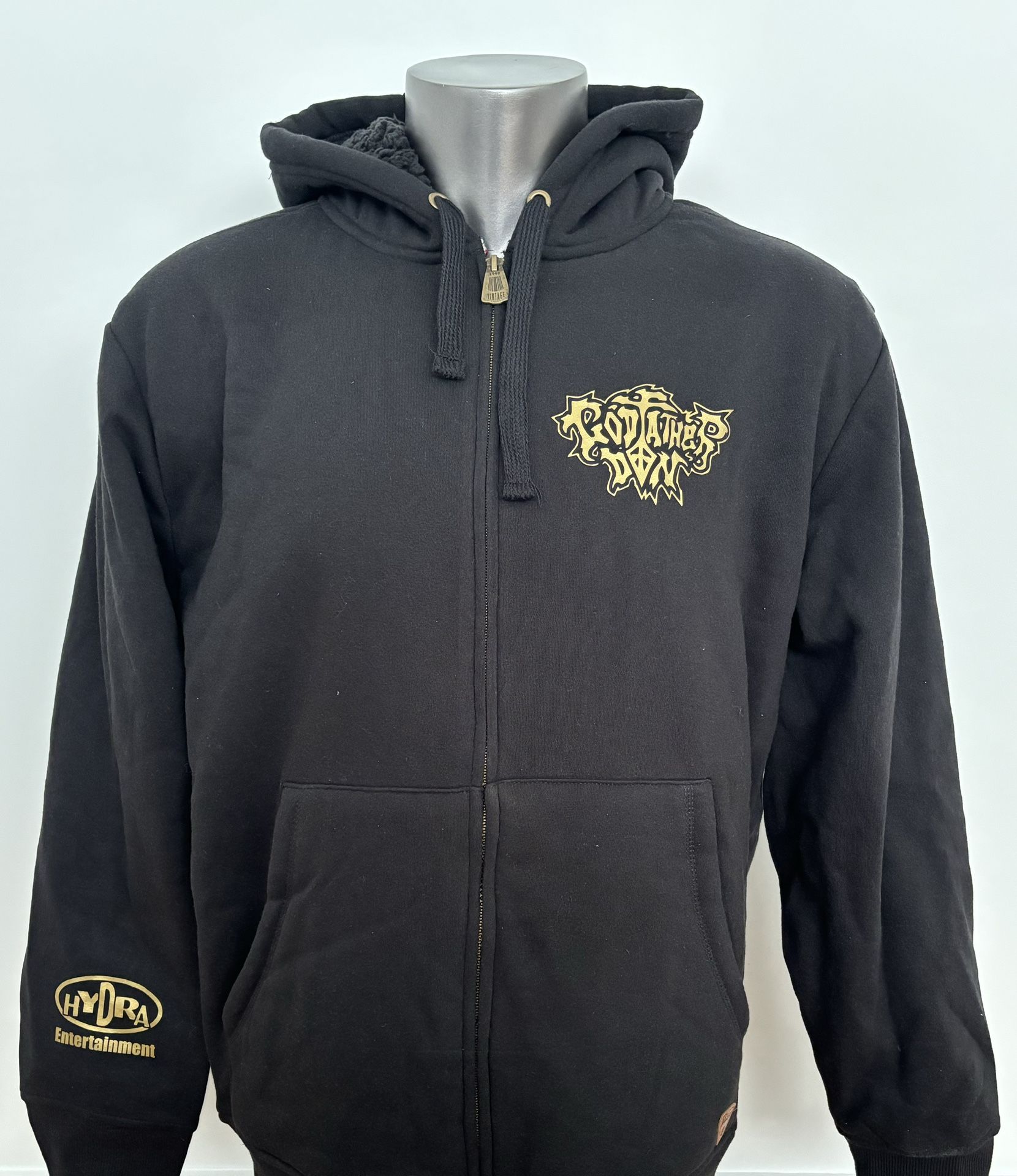GODFATHER DON VINTAGE HIP HOP BLACK HOODIE & T-SHIRT XXL OR XL NEW